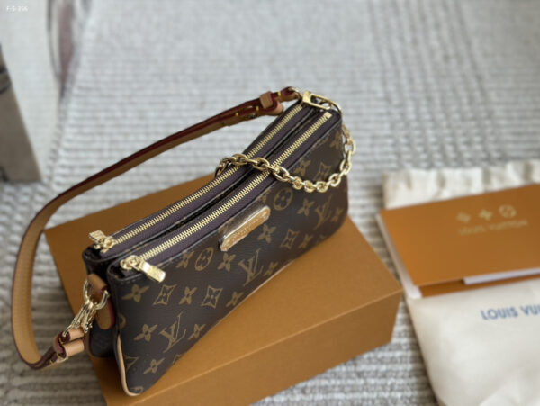 LOUIS VUITTON LIV POCHETTE MONOGRAM COATED CANVAS 20CM M83008 - Image 9