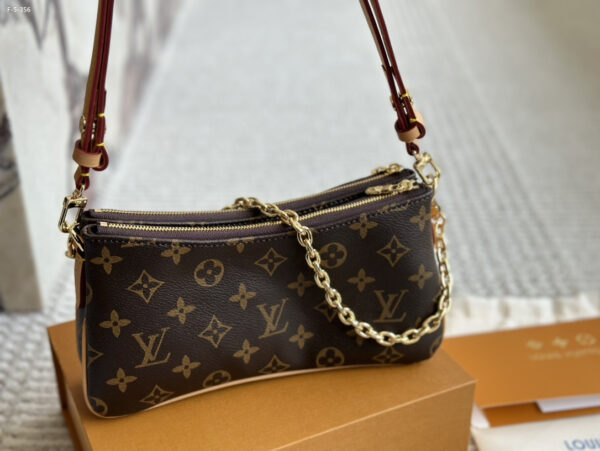 LOUIS VUITTON LIV POCHETTE MONOGRAM COATED CANVAS 20CM M83008 - Image 4