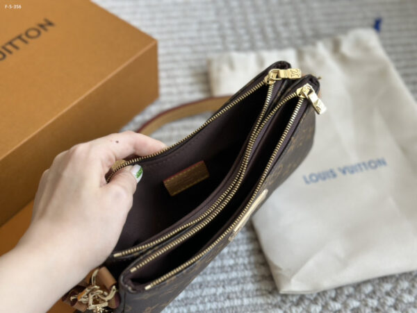 LOUIS VUITTON LIV POCHETTE MONOGRAM COATED CANVAS 20CM M83008 - Image 3