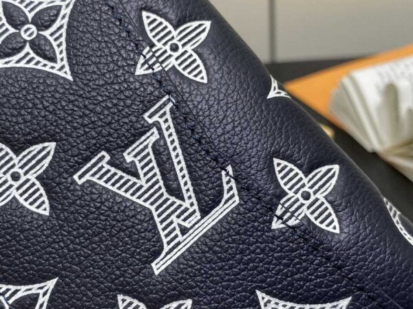 LOUIS VUITTON POCKET ORGANIZER MONOGRAM LEATHER NAVY BLUE 7CM M83378 - Image 7