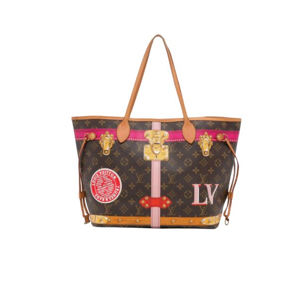 LOUIS VUITTON NEVERFULL SUMMER TRUNK MONOGRAM BROWN 32CM