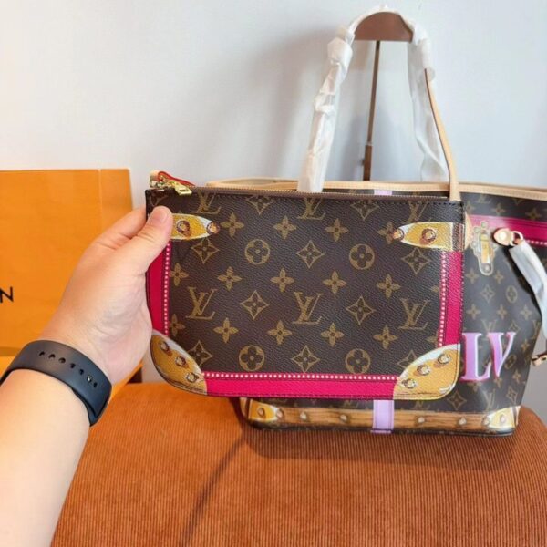 LOUIS VUITTON NEVERFULL SUMMER TRUNK MONOGRAM BROWN 32CM - Image 2