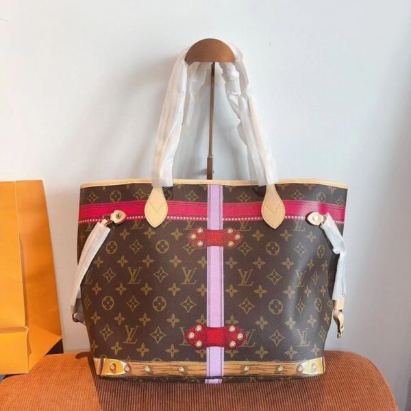 LOUIS VUITTON NEVERFULL SUMMER TRUNK MONOGRAM BROWN 32CM - Image 3