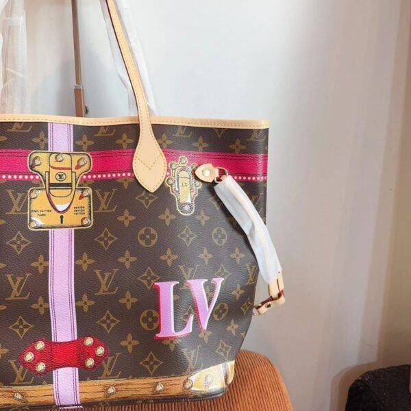 LOUIS VUITTON NEVERFULL SUMMER TRUNK MONOGRAM BROWN 32CM - Image 6