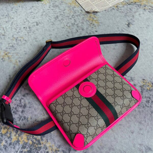 GUCCI OPHIDIA GG BELT BAG PINK 752597 FADIC 9759 - Image 5