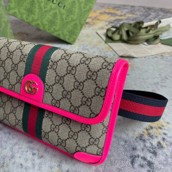 GUCCI OPHIDIA GG BELT BAG PINK 752597 FADIC 9759 - Image 8