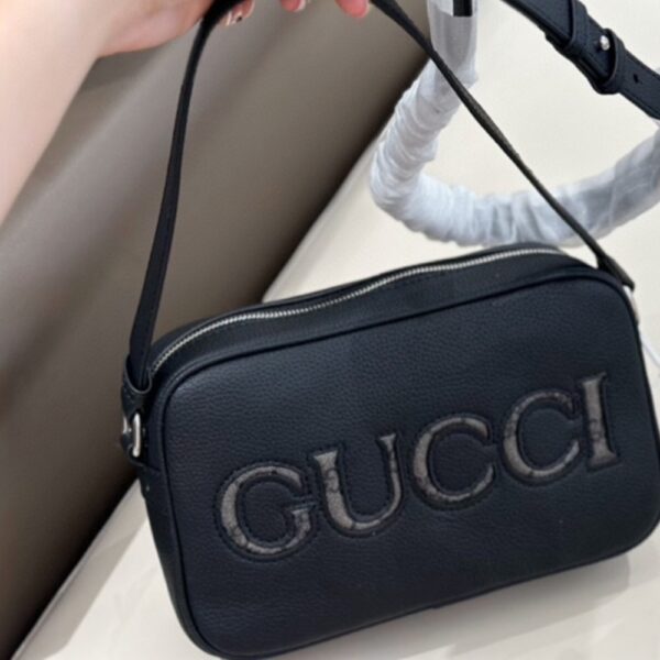 GUCCI MINI SHOULDER BAG BLACK 23CM 768391 AACYX 8446 - Image 2