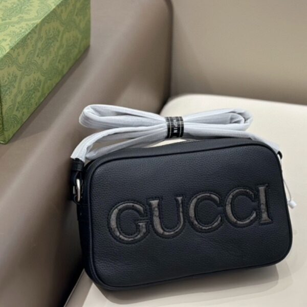 GUCCI MINI SHOULDER BAG BLACK 23CM 768391 AACYX 8446 - Image 3