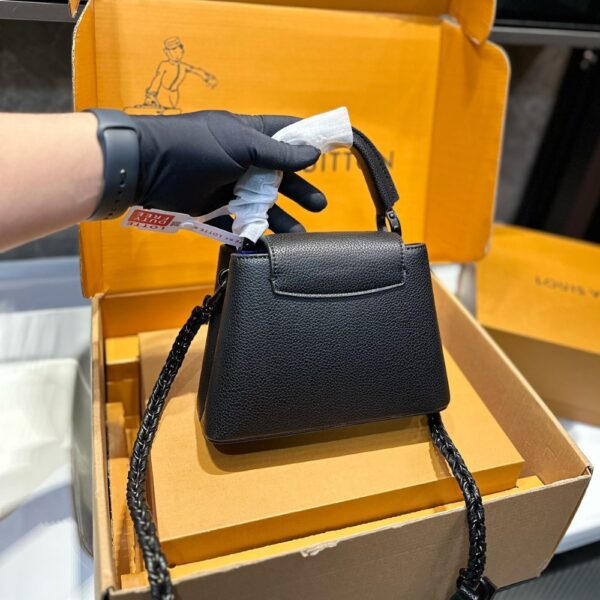 LOUIS VUITTON CAPUCINES EAST WEST MINI OPTIC BLACK 19CM M23955 - Image 3