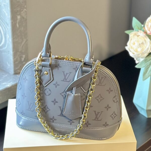 LOUIS VUITTON ALMA BB GRIS TRIANON 18CM M12561 - Image 5