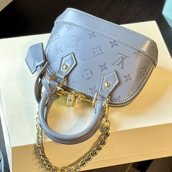 LOUIS VUITTON ALMA BB GRIS TRIANON 18CM M12561 - Image 7