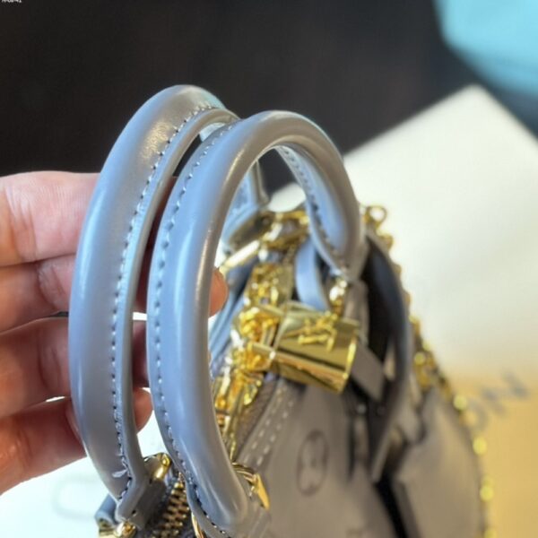 LOUIS VUITTON ALMA BB GRIS TRIANON 18CM M12561 - Image 9