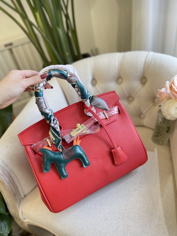HERMES BIRKIN 35 TOGO LEATHER GOLD HARDWARE RED 35CM - Image 3