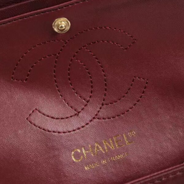 CHANEL CLASSIC HANDBAG RED 25CM - Image 4
