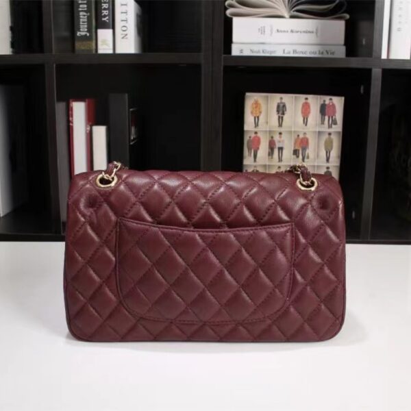 CHANEL CLASSIC HANDBAG RED 25CM - Image 6