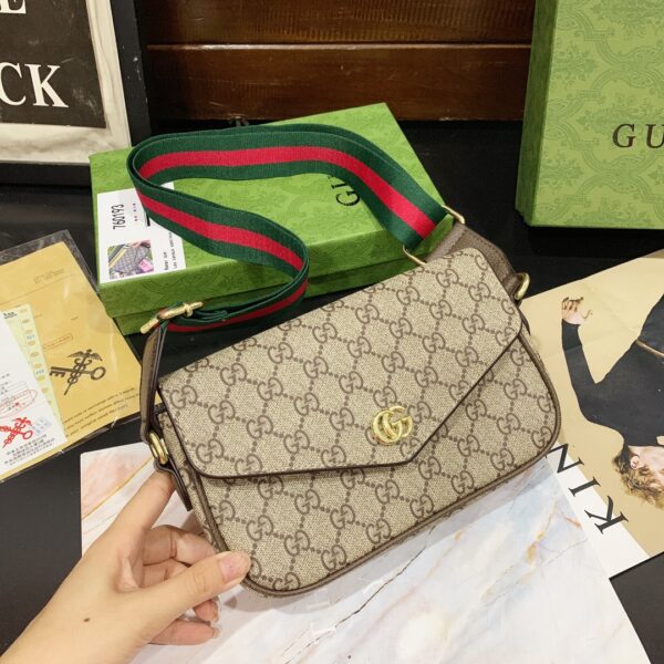 GUCCI OPHIDIA MINI BAG BROWN 22CM - Image 3