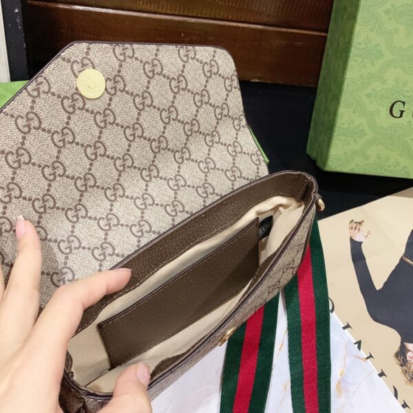 GUCCI OPHIDIA MINI BAG BROWN 22CM - Image 7
