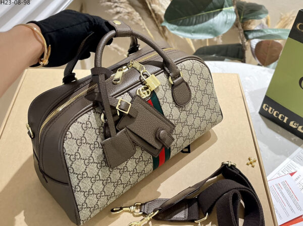 GUCCI OPHIDIA MEDIUM GG TOP HANDLE BAG BROWN 32CM 724575 9C2SG 8746 - Image 5