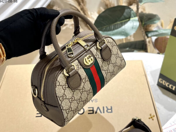 GUCCI OPHIDIA MEDIUM GG TOP HANDLE BAG BROWN 32CM 724575 9C2SG 8746 - Image 6