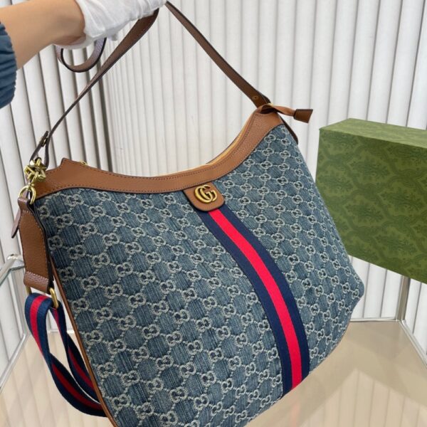GUCCI OPHIDIA SMALL SHOULDER BAG BLUE 42CM - Image 2