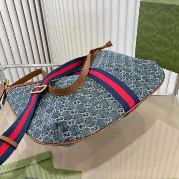 GUCCI OPHIDIA SMALL SHOULDER BAG BLUE 42CM - Image 6