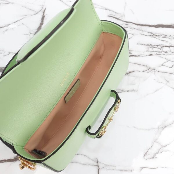GUCCI HORSEBIT 1955 SMALL SHOULDER BAG LEATHER MINT GREEN 24CM 735178 AACPL 1941 - Image 2