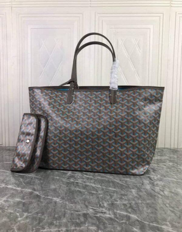 GOYARD SAINT LOUIS CLAIRE VOIE PM BAG BLUE KHAKI 34CM - Image 2