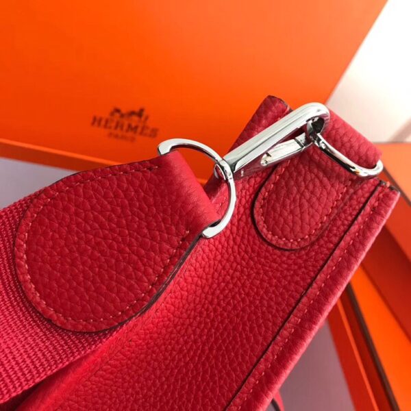 HERMES CLEMENCE EVELYNE PM 30CM RED - Image 7