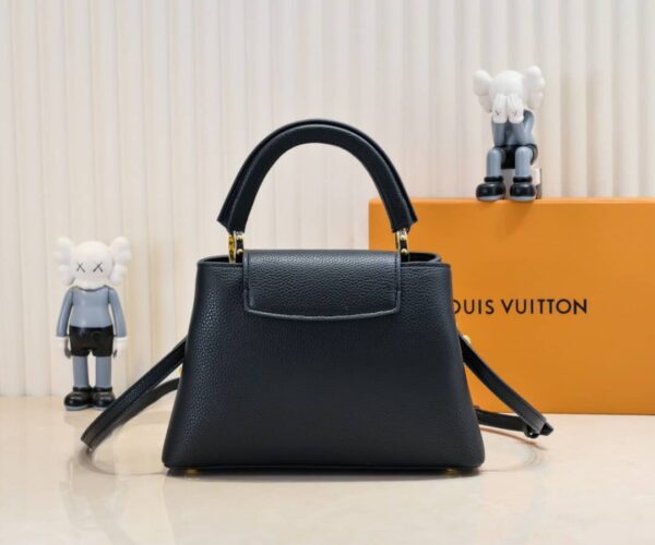 LOUIS VUITTON CAPUCINES BB BAG WITH CHARM BLACK 27CM - Image 4