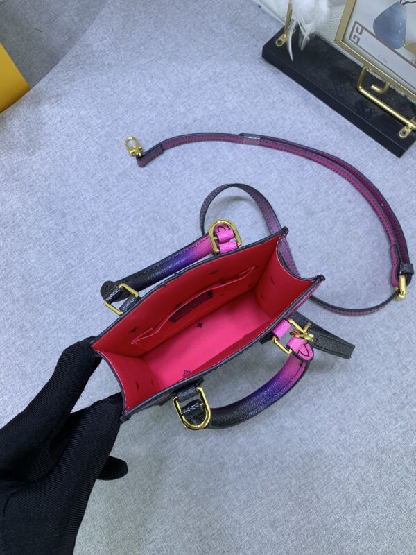 LOUIS VUITTON PETIT SAC PLAT MONOGRAM BLACK AND PINK 17CM - Image 2