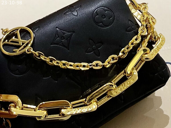 LOUIS VUITTON COUSSIN BELT BAG MONOGRAM BLACK 17CM M81125 - Image 4