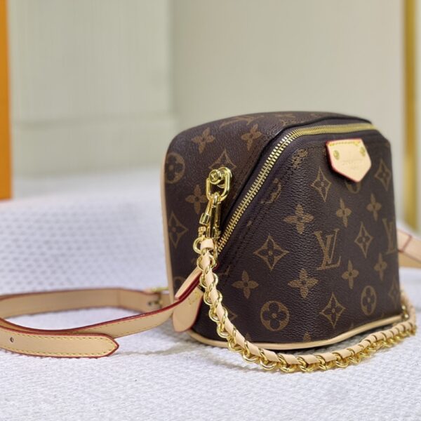 LOUIS VUITTON JUST IN CASE MONOGRAM CANVAS LEATHER BROWN 13CM M47096 - Image 3