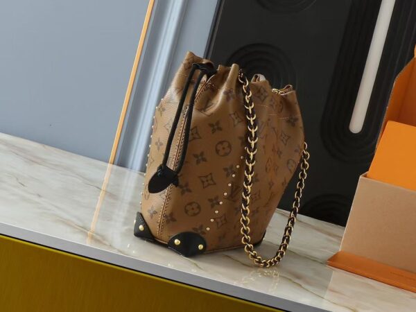 LOUIS VUITTON NÉONOÉ BUCKET BAG MONOGRAM BROWN 20CM - Image 3