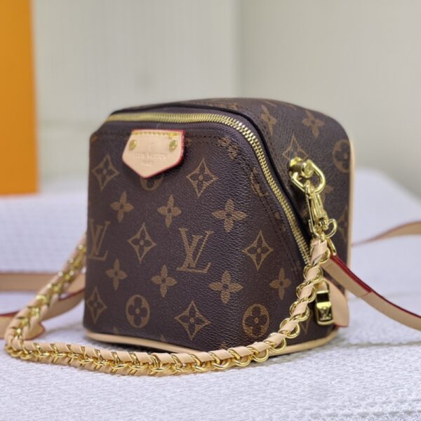 LOUIS VUITTON JUST IN CASE MONOGRAM CANVAS LEATHER BROWN 13CM M47096 - Image 4