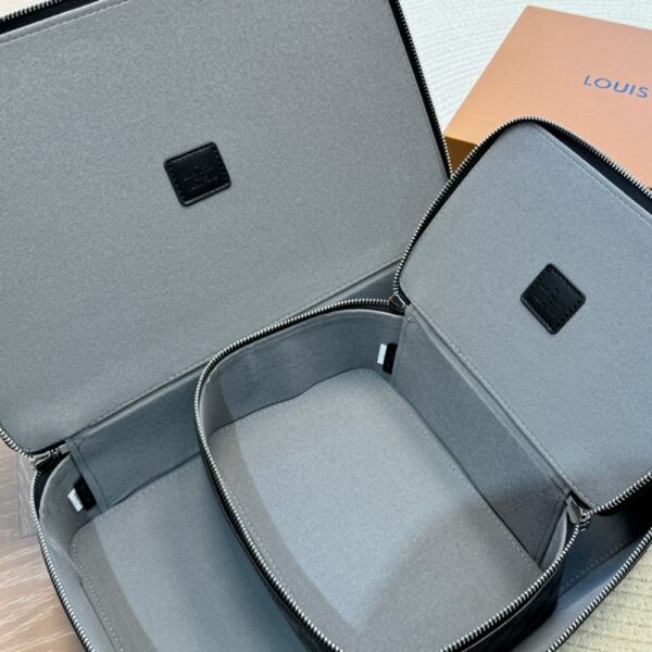 LOUIS VUITTON TOILET POUCH DAMIER GREY 23CM - Image 7