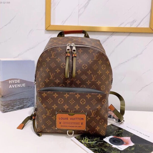 LOUIS VUITTON SAFARI DISCOVERY BACKPACK MONOGRAM BROWN 37CM - Image 6