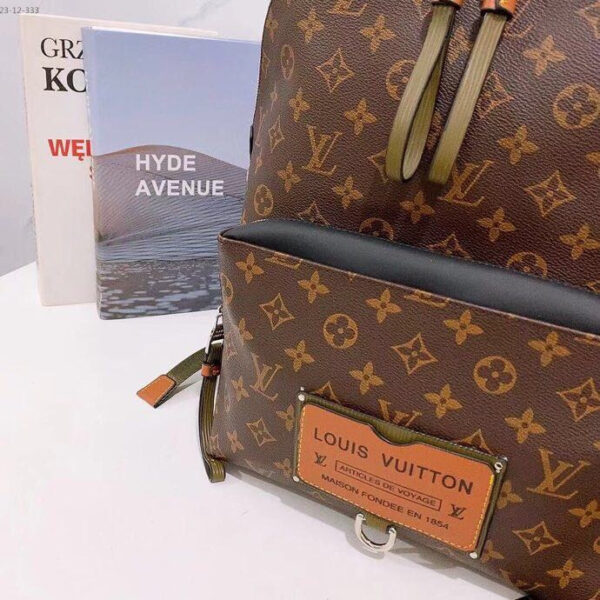 LOUIS VUITTON SAFARI DISCOVERY BACKPACK MONOGRAM BROWN 37CM - Image 3