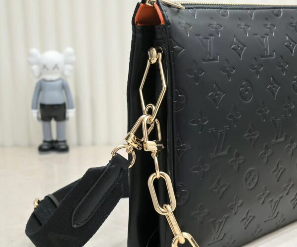 LOUIS VUITTON COUSSIN MM BAG BLACK 34CM - Image 6