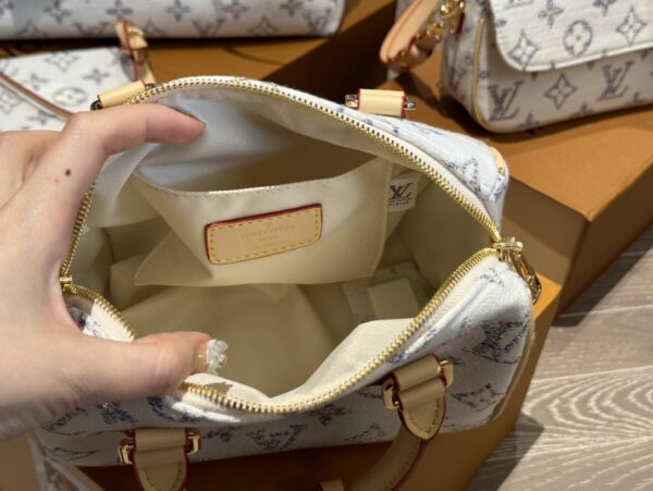 LOUIS VUITTON SPEEDY BANDOULIÈRE 20 MULTICOLOR BEIGE 20CM M24709 - Image 10