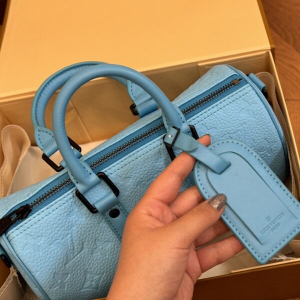 LOUIS VUITTON KEEPALL BANDOULIÈRE 25 TURQUOISE 25CM M11996 - Image 5