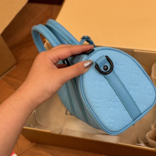 LOUIS VUITTON KEEPALL BANDOULIÈRE 25 TURQUOISE 25CM M11996 - Image 6