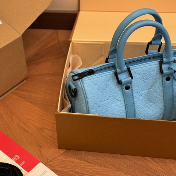 LOUIS VUITTON KEEPALL BANDOULIÈRE 25 TURQUOISE 25CM M11996 - Image 7