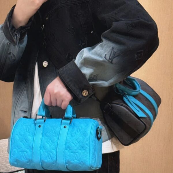 LOUIS VUITTON KEEPALL BANDOULIÈRE 25 TURQUOISE 25CM M11996 - Image 9