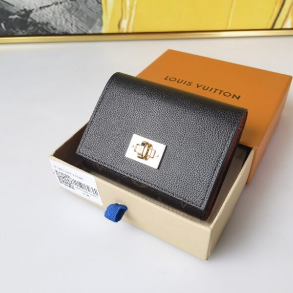 LOUIS VUITTON VICTORINE ON MY SIDE WALLET MONOGRAM BLACK 12CM M82640 - Image 3