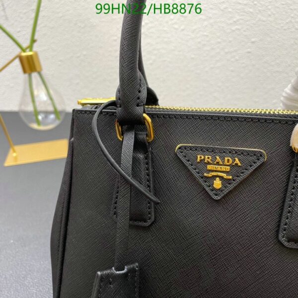 PRADA GALLERIA SAFFIANO LEATHER MINI BAG BLACK 20CM 1BA906NZVF0002VEOM - Image 3