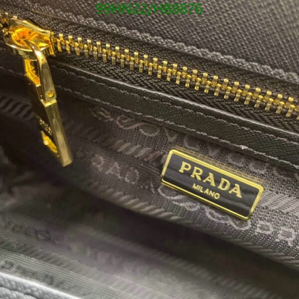 PRADA GALLERIA SAFFIANO LEATHER MINI BAG BLACK 20CM 1BA906NZVF0002VEOM - Image 7