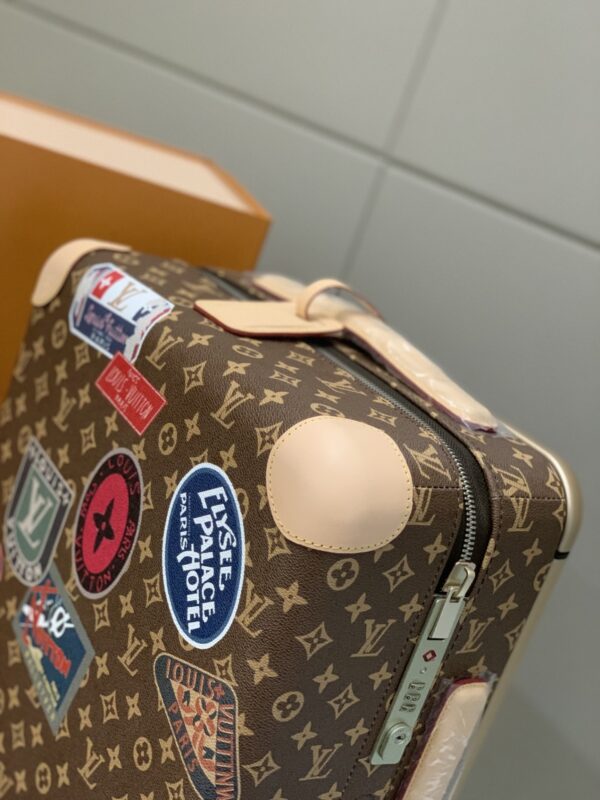LOUIS VUITTON HORIZON 55 SUITCASE MONOGRAM COATED CANVAS STICKER PRINTS 55CM M24959 - Image 4