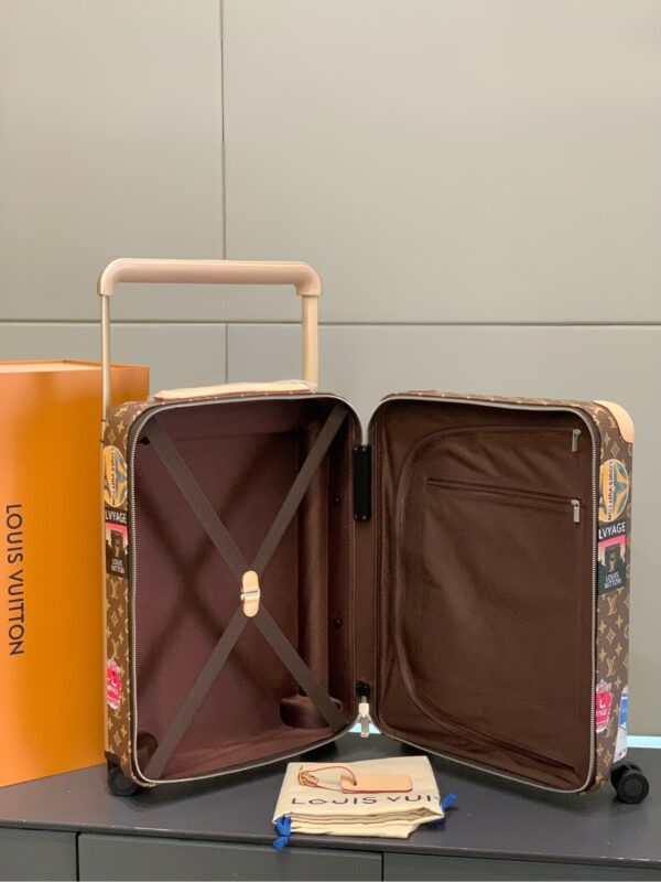 LOUIS VUITTON HORIZON 55 SUITCASE MONOGRAM COATED CANVAS STICKER PRINTS 55CM M24959 - Image 8
