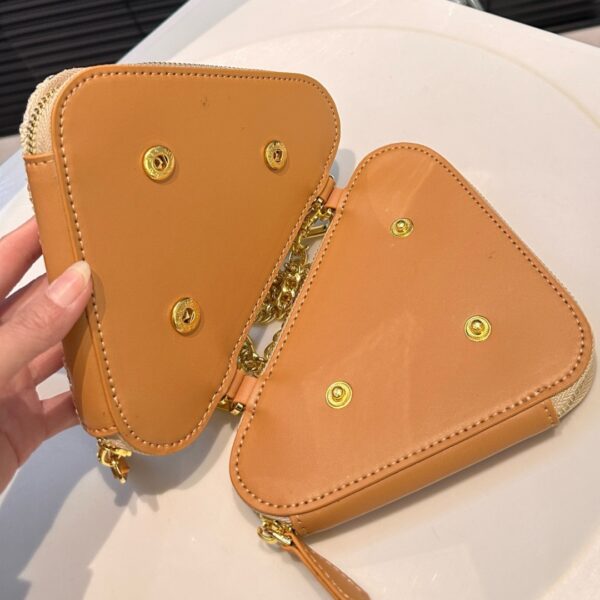 PRADA CROCHET AND LEATHER MINI BAG NATURAL 18CM 1BC543 2A2T F0018 V YUO - Image 5