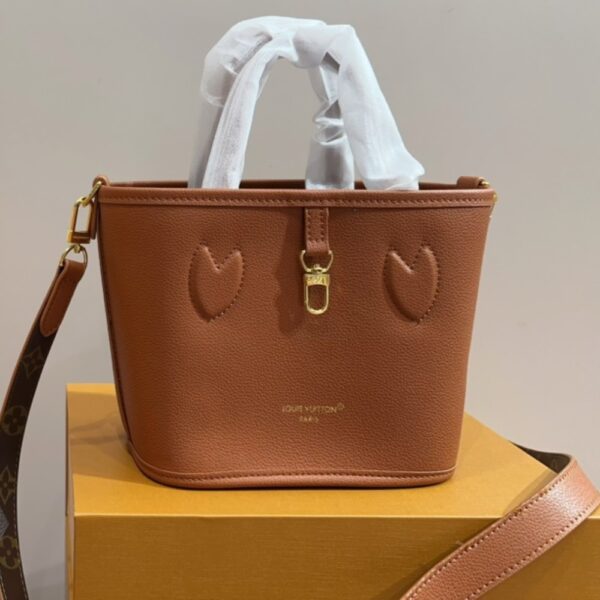 LOUIS VUITTON NEVERFULL BANDOULIÈRE INSIDE OUT BB MONOGRAM BROWN 19CM - Image 6